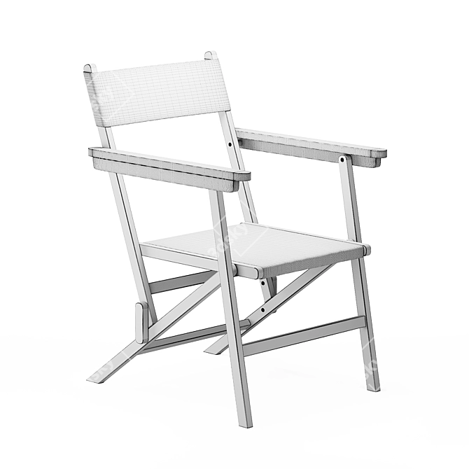 Folding Linen Chair by Zara Home 3D model image 13