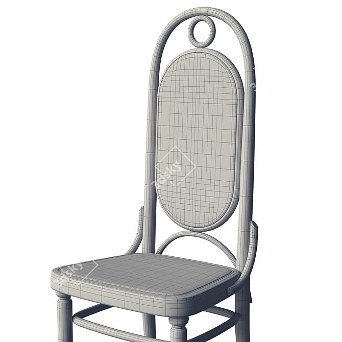 Vintage Thonet Model 17 Royalty 3D model image 6