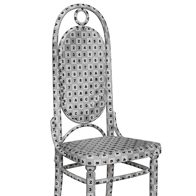 Vintage Thonet Model 17 Royalty 3D model image 7