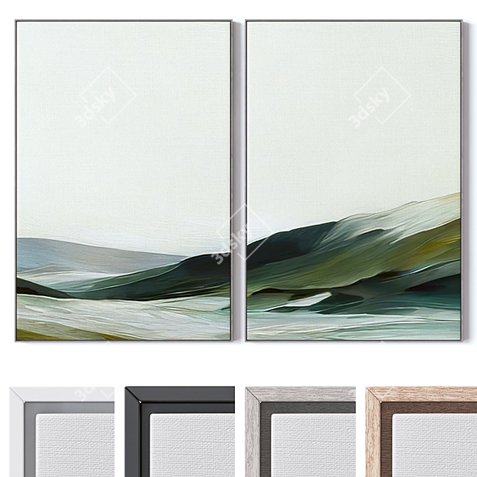 Multi-Frame Wall Art Set 3D model image 1