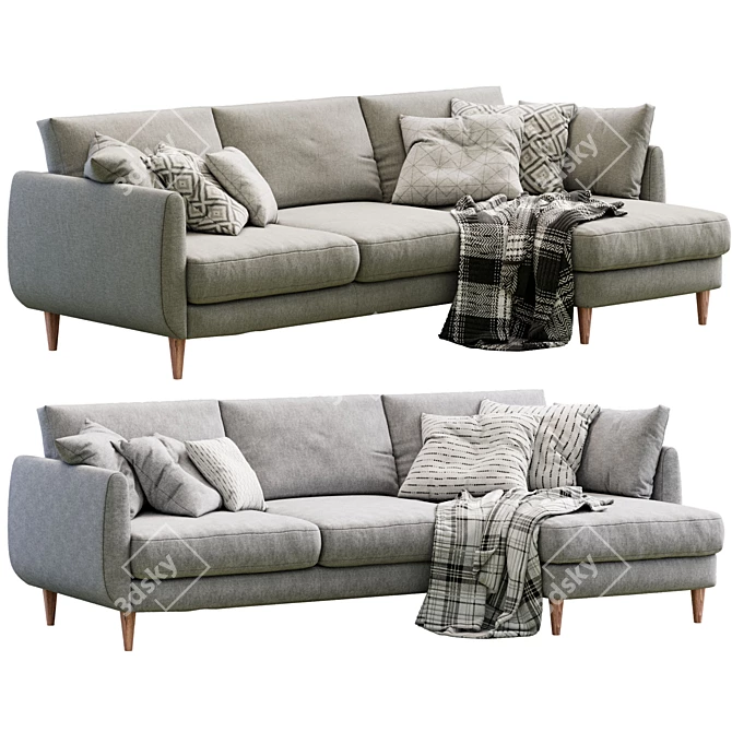 Contemporary Smedstorp Sofa - Versatile Modern Design 3D model image 1