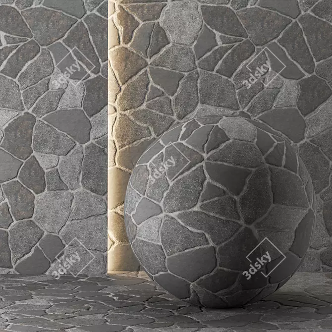 Wild Stone Texture Cladding Pack 3D model image 2