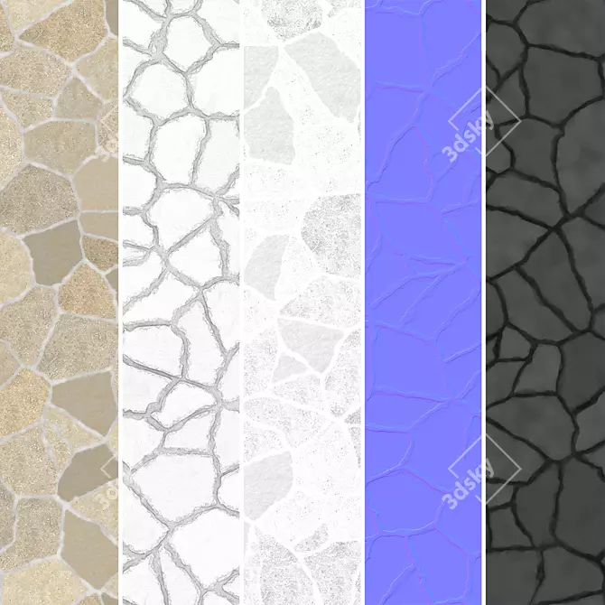 Wild Stone Texture Cladding Pack 3D model image 3