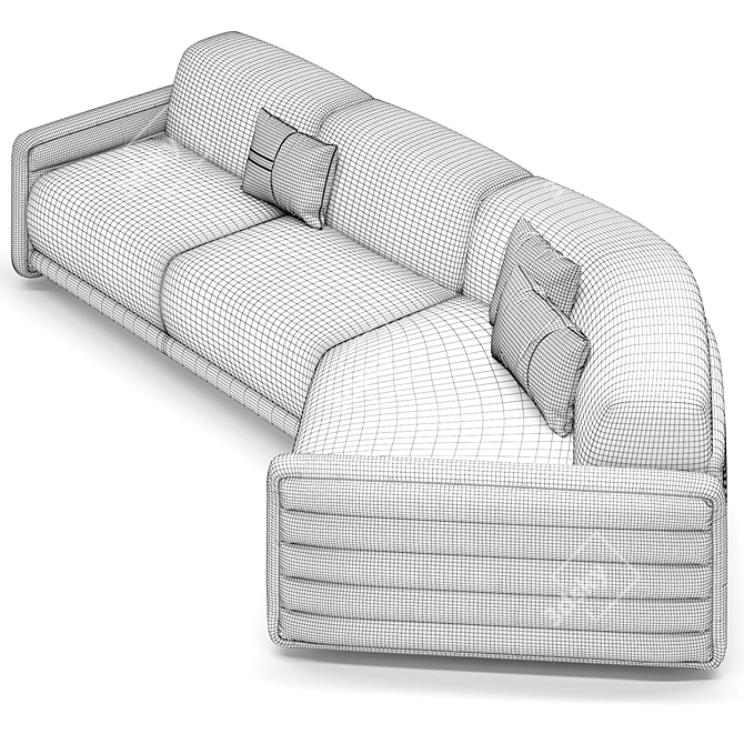 Penelope Fold-Out Sofa Bed 3D model image 18