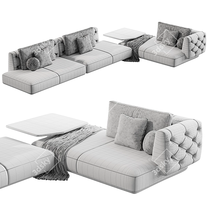 Modern Fiona Sofa in Corona 3D model image 4