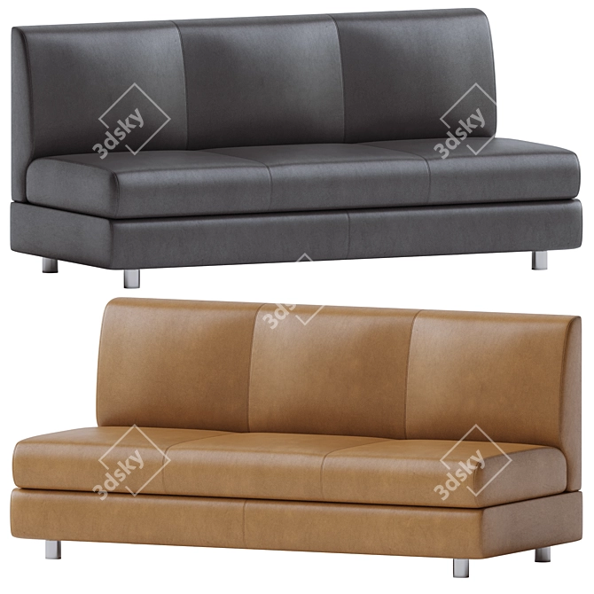 Matrix Series Three-Seater Section Sofa 3D model image 1