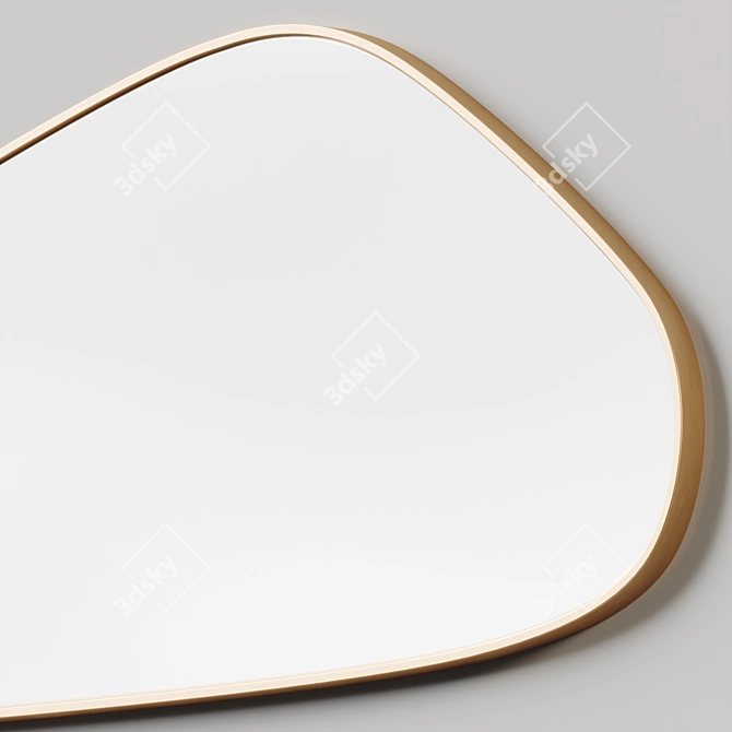 Modern Asymmetrical Wall Mirror 3D model image 4