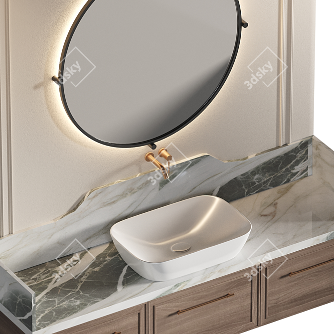 Bathroom 20 Revised Edition 3D model image 3