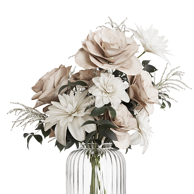 Elegant Floral Bouquet 3D Models 3D model image 2