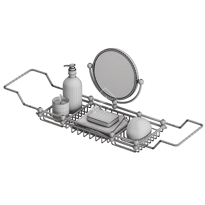  Spa Bathtub Tray 3 - High Resolution 3D model image 8