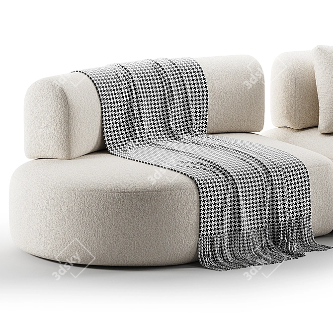 Modern Bon Bon Sofa Collection 3D model image 5