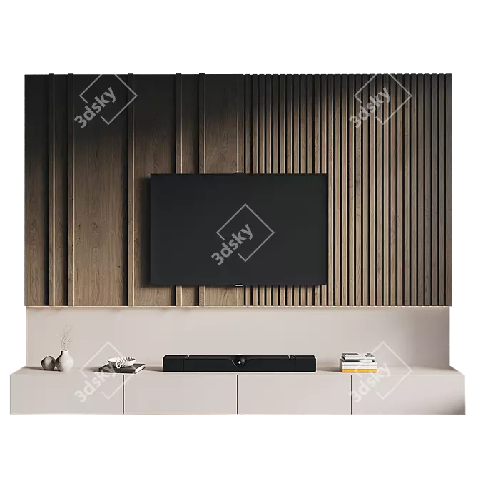 Sleek TV Wall Mount 206 3D model image 2