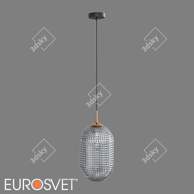 Gem Glass Pendant Light Eurosvet 3D model image 2