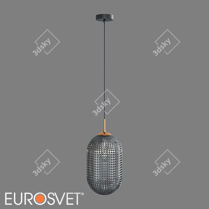 Gem Glass Pendant Light Eurosvet 3D model image 3