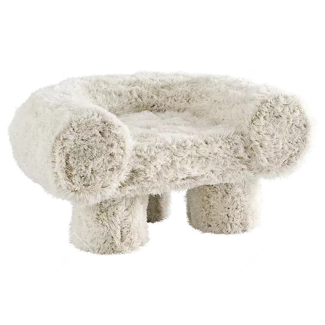 Modern Mineral Yeti Armchair Design 3D model image 2