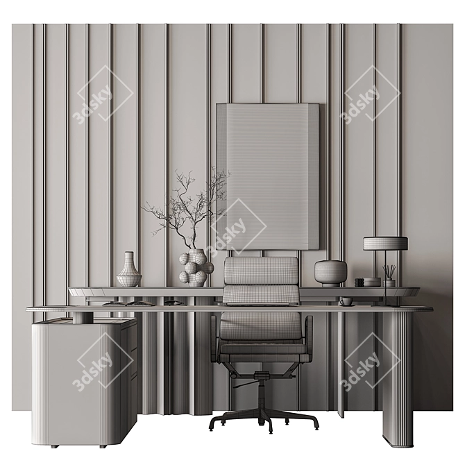 Translation is not needed as the product description provided is already in English. 

Boast Boss Desk Office 671 3D model image 4