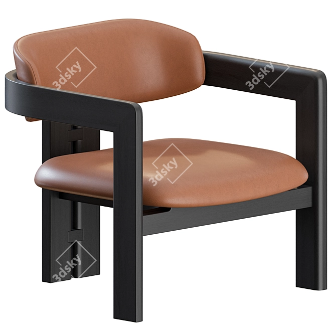 0417 Armchair: Elegant Contemporary Design 3D model image 3