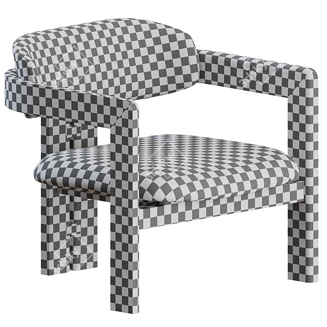 0417 Armchair: Elegant Contemporary Design 3D model image 4