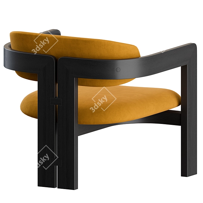 0417 Armchair: Elegant Contemporary Design 3D model image 7