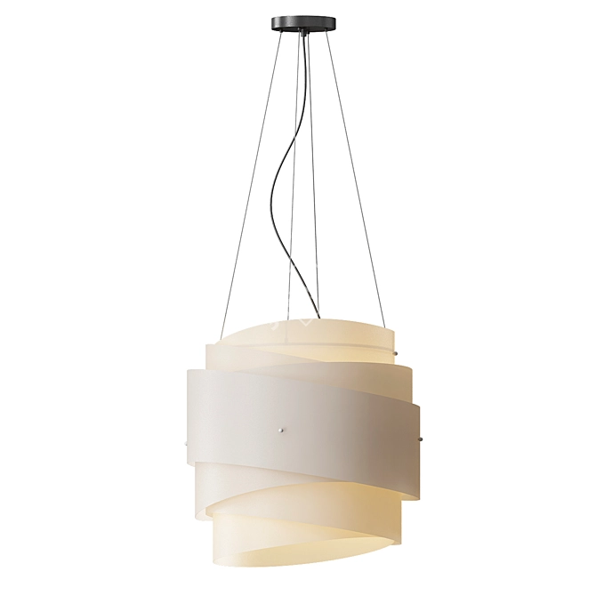 Sleek Bea Suspension Pendant 3D model image 4