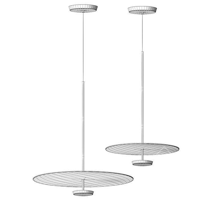 Sleek Vibia Flat 5940 Lights 3D model image 7