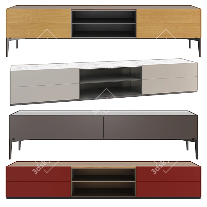  Modern Minimalist Sideboard by Poliform 3D model image 5