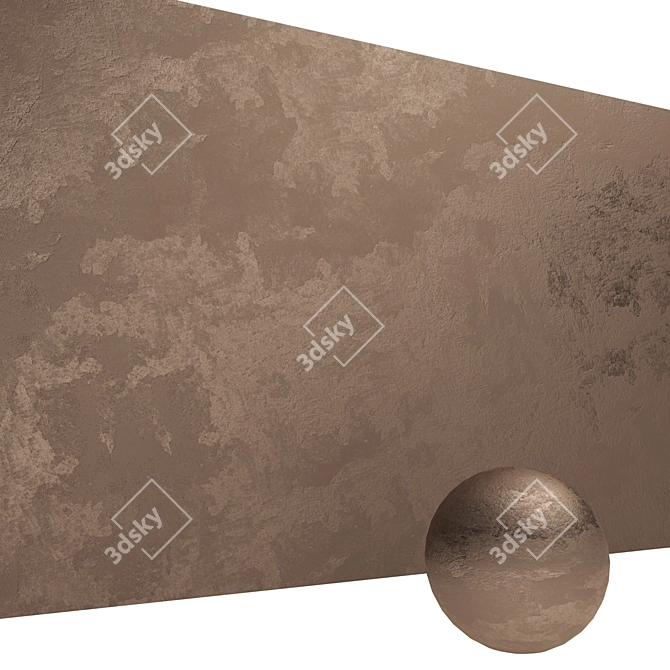 Metallic Venetian Plaster: Transform Your Space 3D model image 3