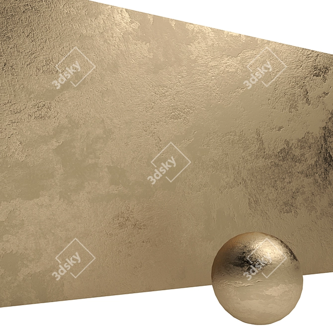 Metallic Venetian Plaster: Transform Your Space 3D model image 6