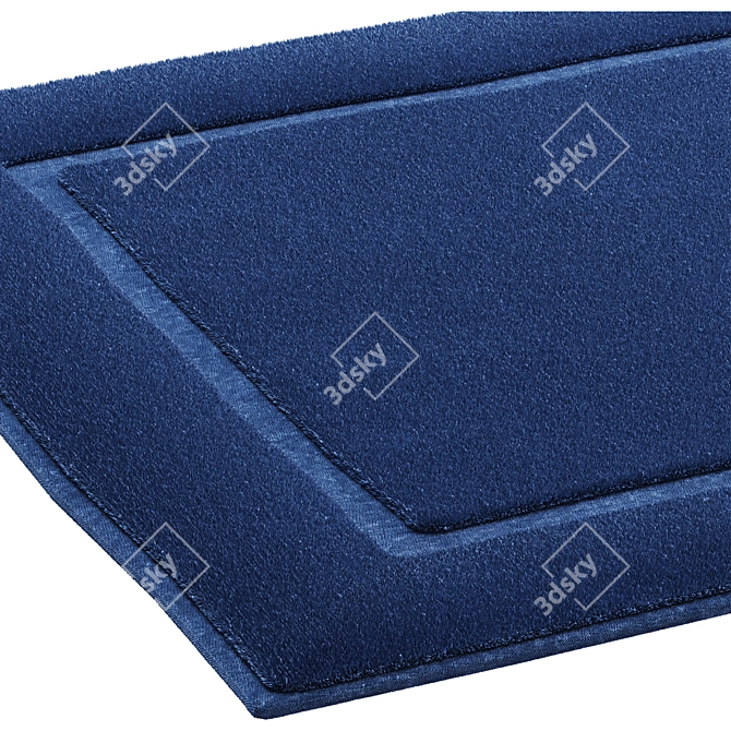 Soft Plush Bathroom Rug 3D model image 5