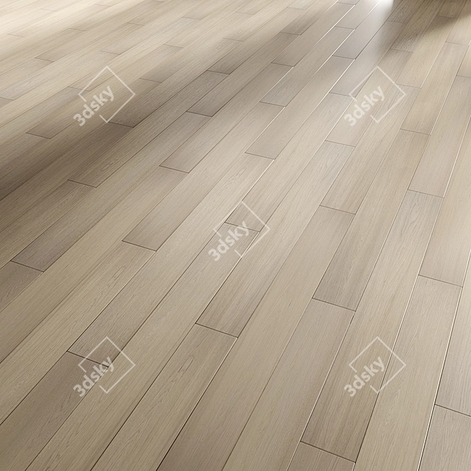 Multi-Pattern Hardwood Flooring Panels 3D model image 2