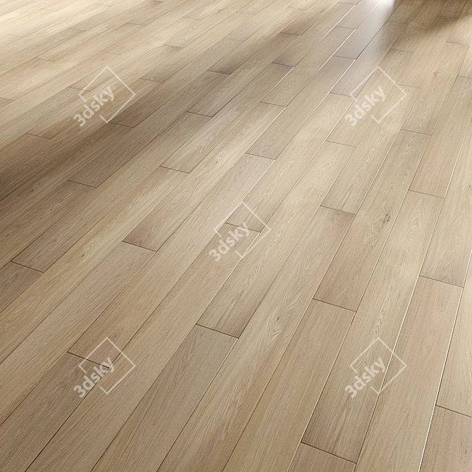 Multi-Pattern Hardwood Flooring Panels 3D model image 3