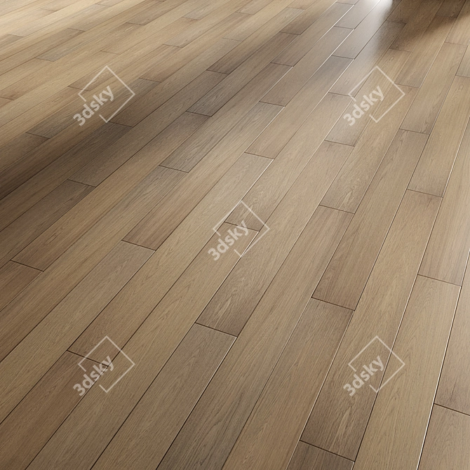 Multi-Pattern Hardwood Flooring Panels 3D model image 4