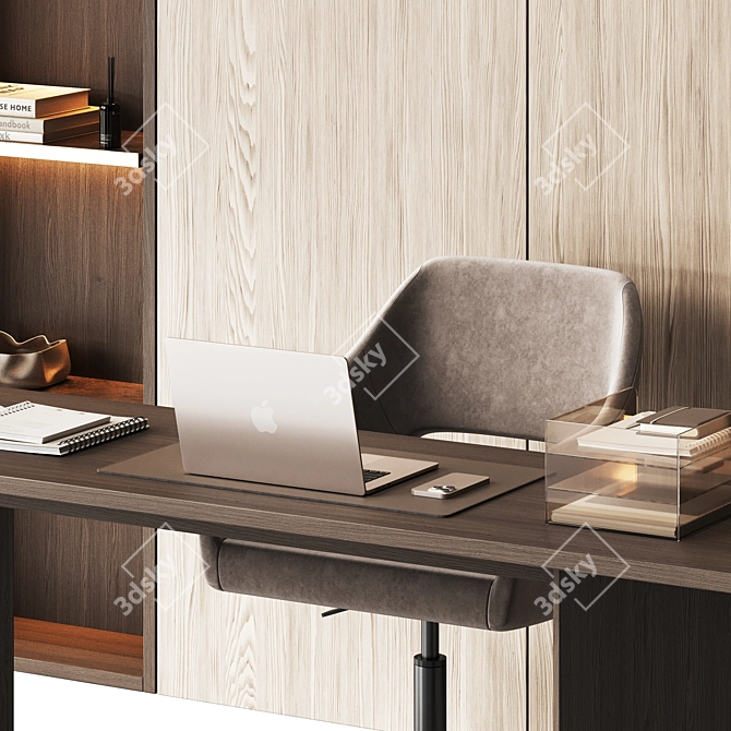 Workspace Shelving Wall Solution 3D model image 3