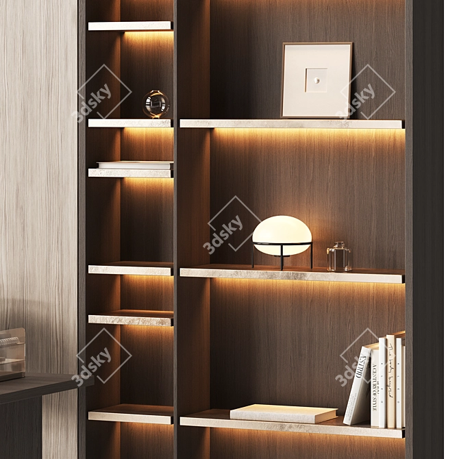 Workspace Shelving Wall Solution 3D model image 4