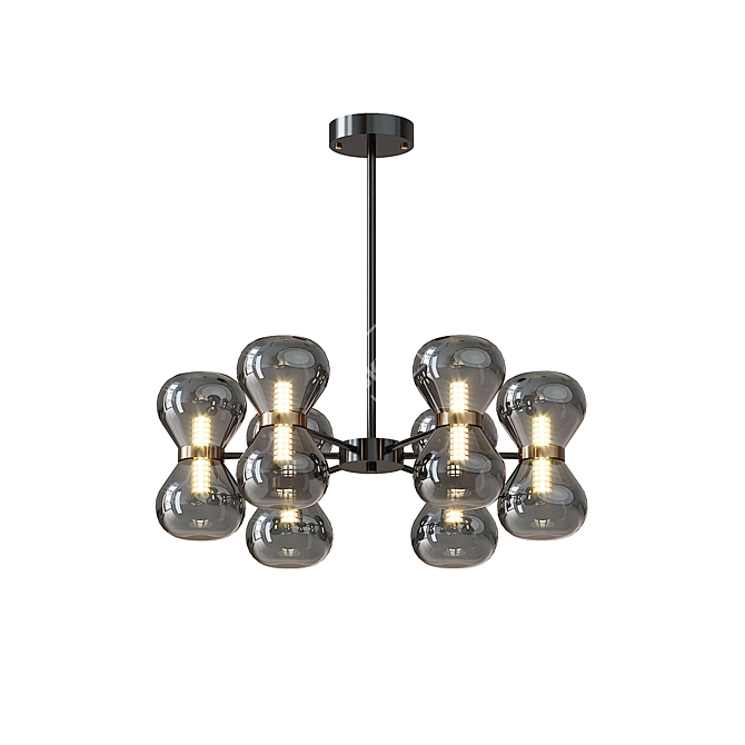 Elegant Prosper Chandelier Light 3D model image 3