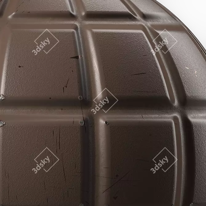 PBR Metal Panels 4K Texture 3D model image 3