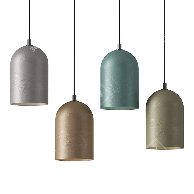 Copo Pendant Light Fixture by Aromas 3D model image 1