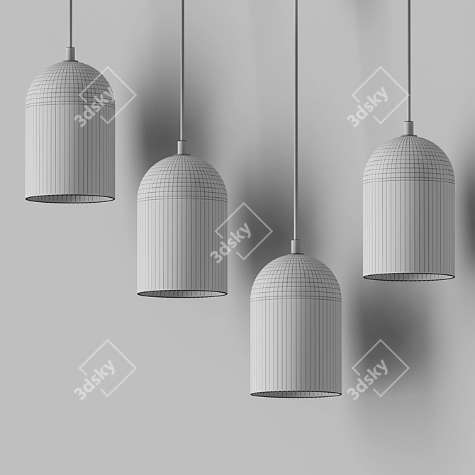 Copo Pendant Light Fixture by Aromas 3D model image 4