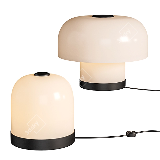 Sleek Design Rolo Table Lamp 3D model image 1