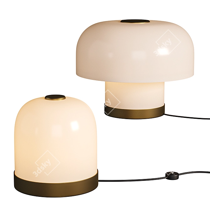 Sleek Design Rolo Table Lamp 3D model image 4