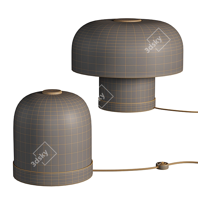 Sleek Design Rolo Table Lamp 3D model image 5