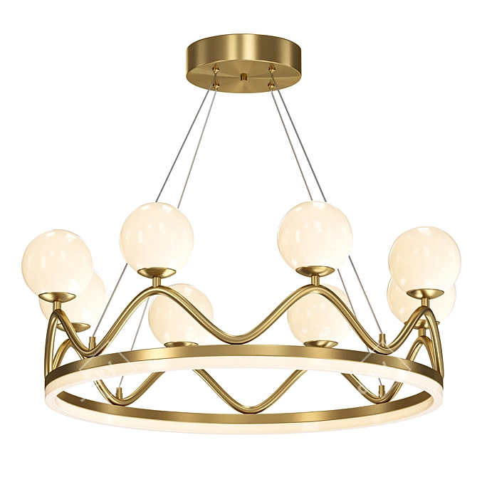 Regal Crown Chandelier 2017 Edition 3D model image 1