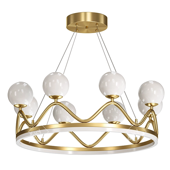 Regal Crown Chandelier 2017 Edition 3D model image 2