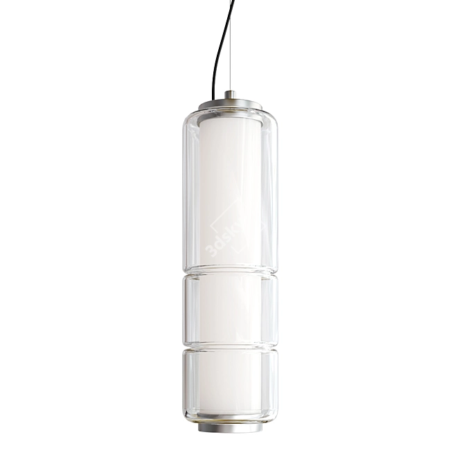 Stacking V Glass Pendant Lamp 3D model image 2