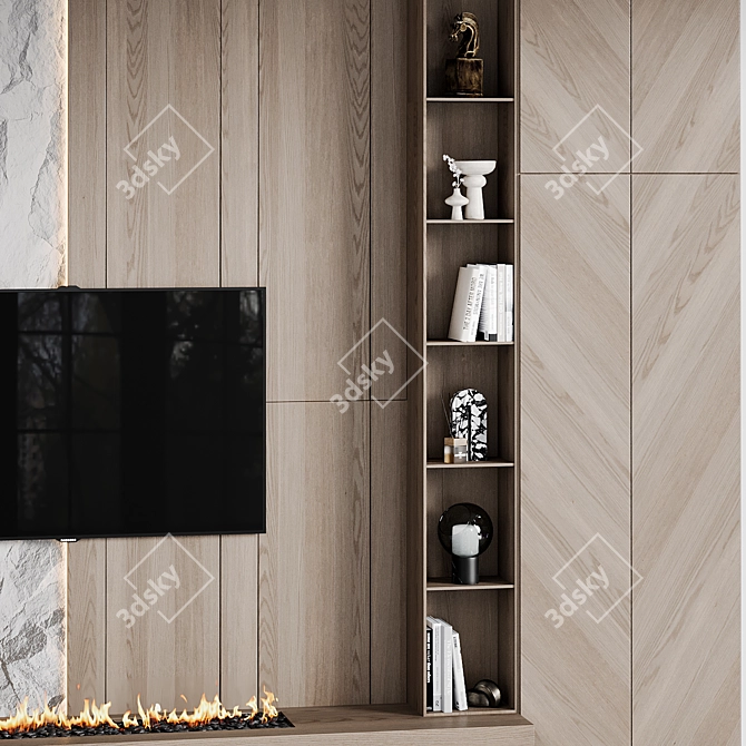 TV Wall Collection: High-Quality 3D Model 3D model image 3