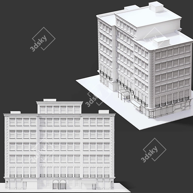 Exterior Modeling NewYork 3D Building 3D model image 7