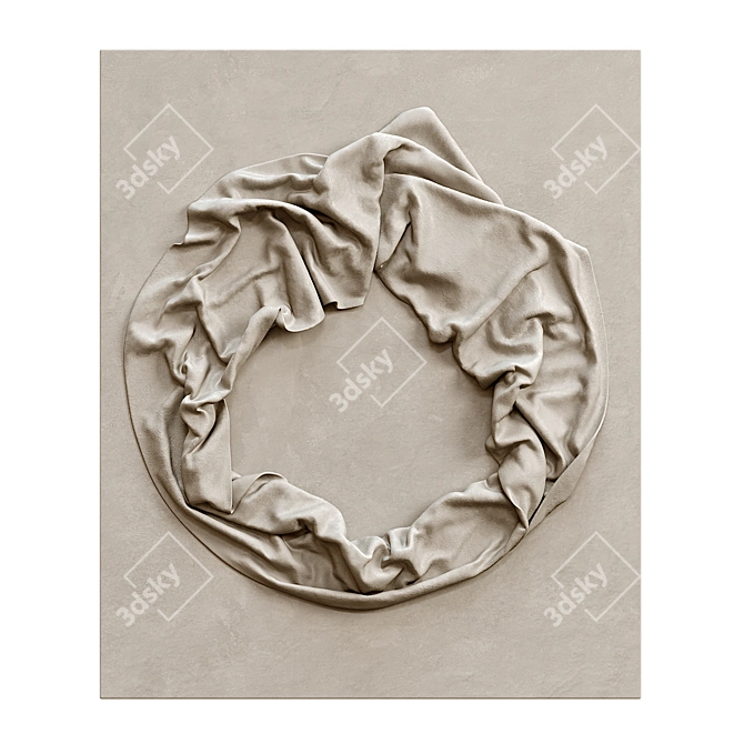 Modern Wall Art Decor Piece 3D model image 2