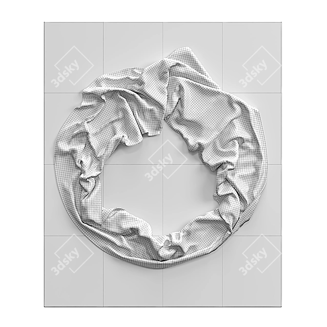 Modern Wall Art Decor Piece 3D model image 5