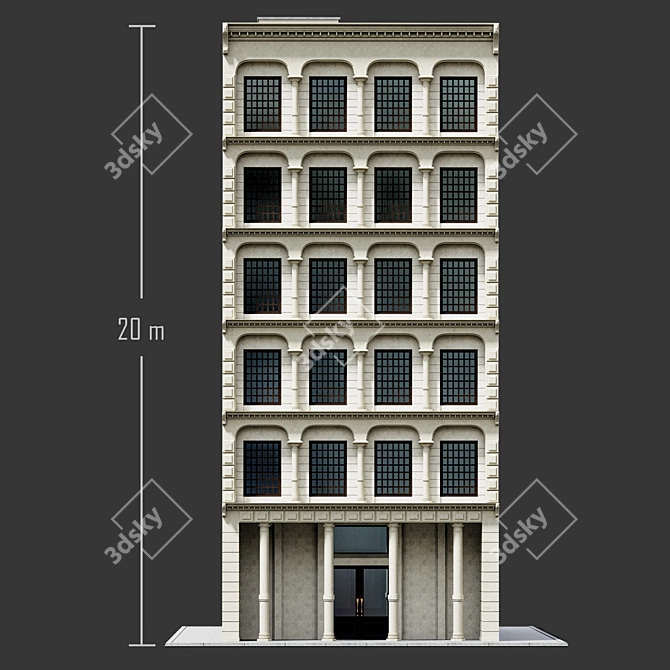 Building06 NY-Style 3D Model 3D model image 3