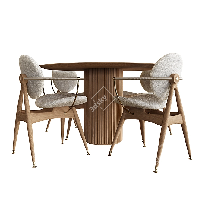 Royal Polaris Dining Chair 3D model image 4